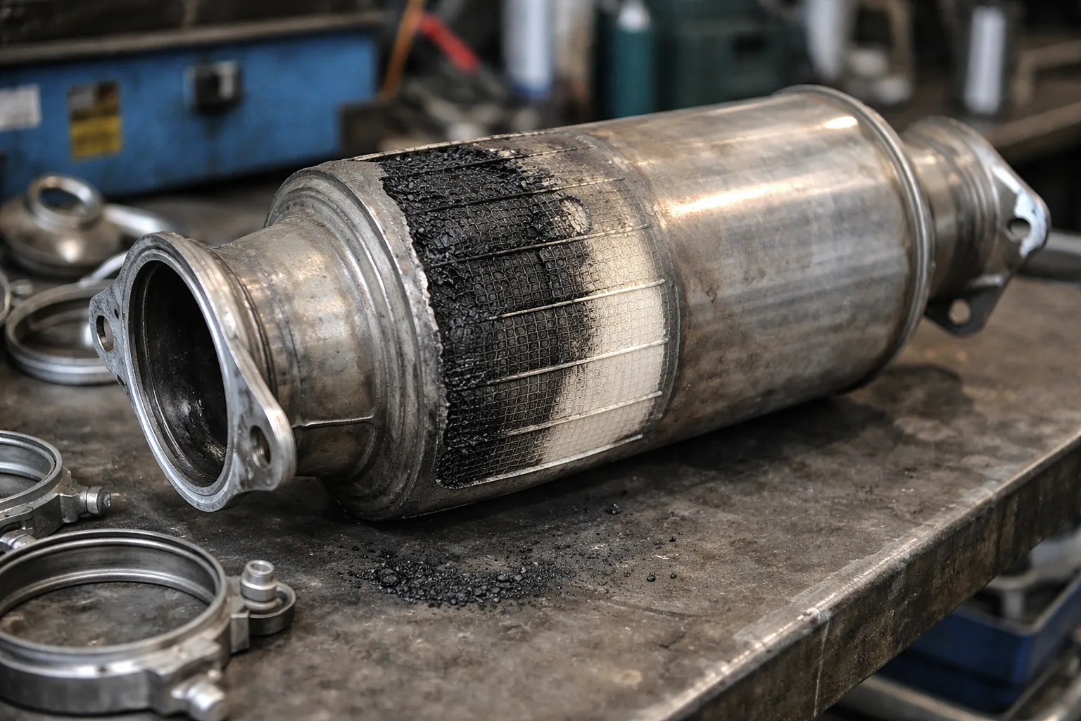 Filtre particules FAP encrassé garage Zaventem