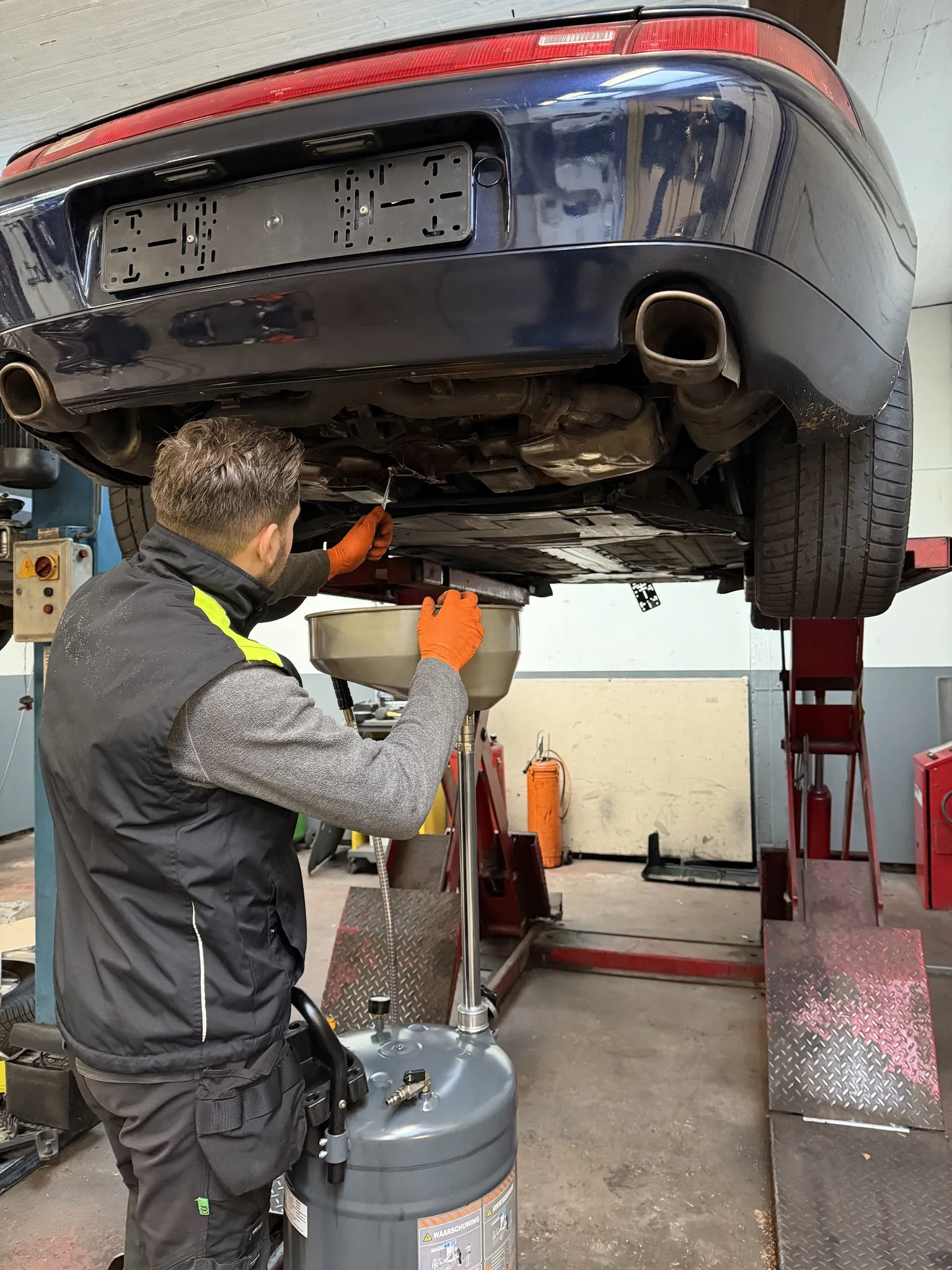 Vidange huile moteur mécanicien Zaventem